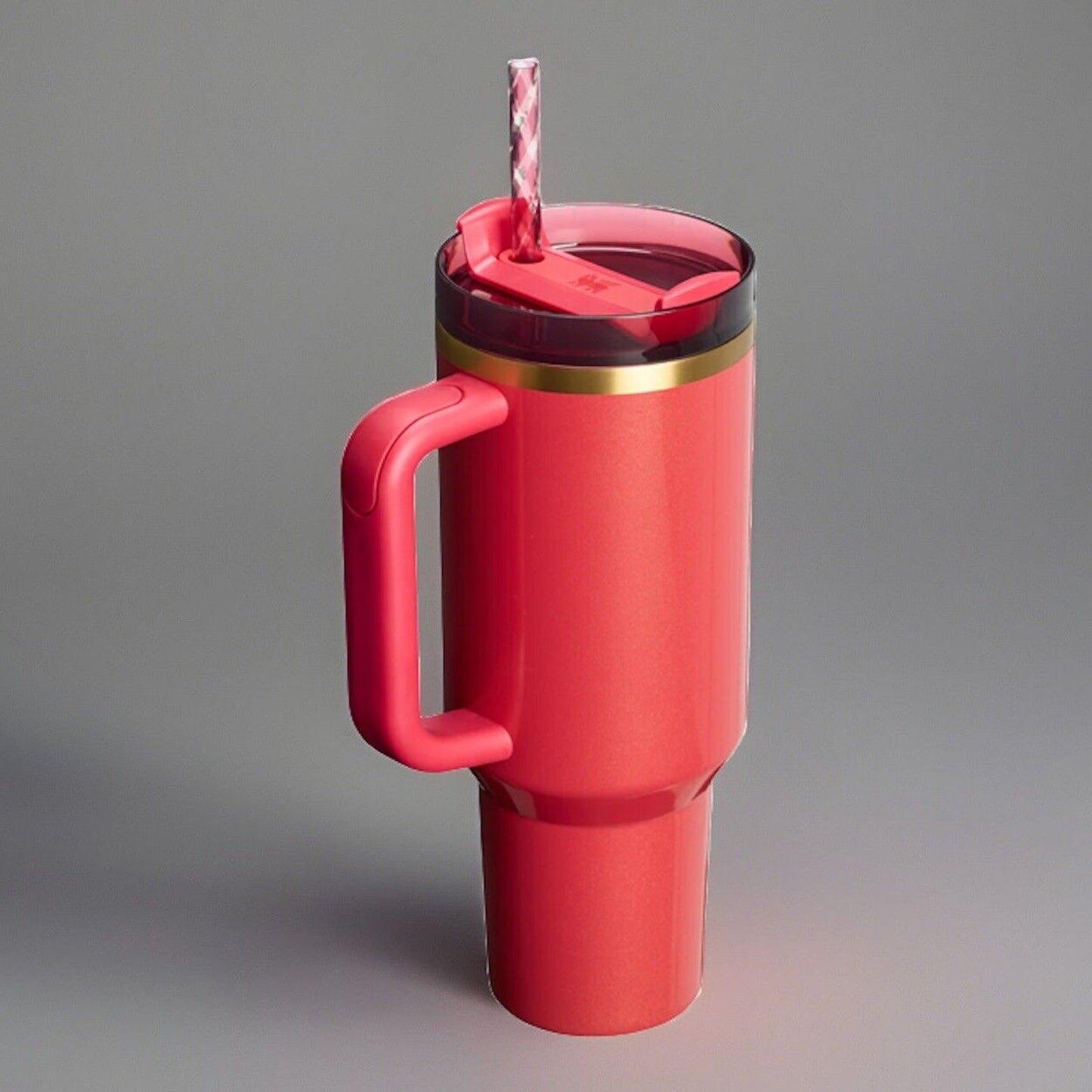 🔥Stanley The Quencher H2.0 FlowState Tumbler 40 OZ - Scarlet Tinsel BNWT💥