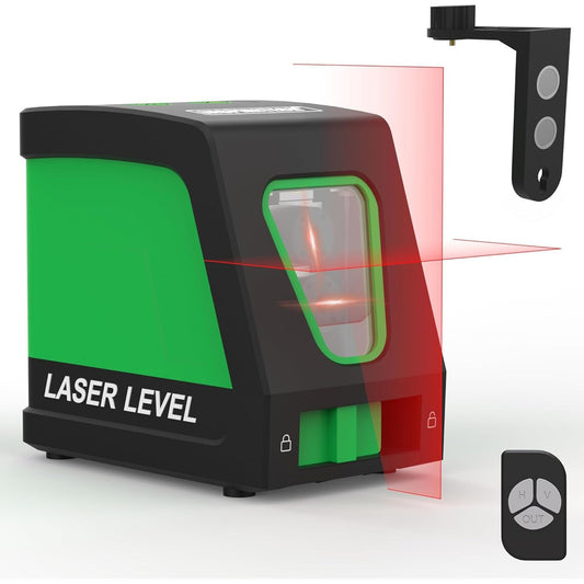 🔥Red Laser Level, 100 Feet Self Leveling Line Laser with Remote Control BNWT🔥