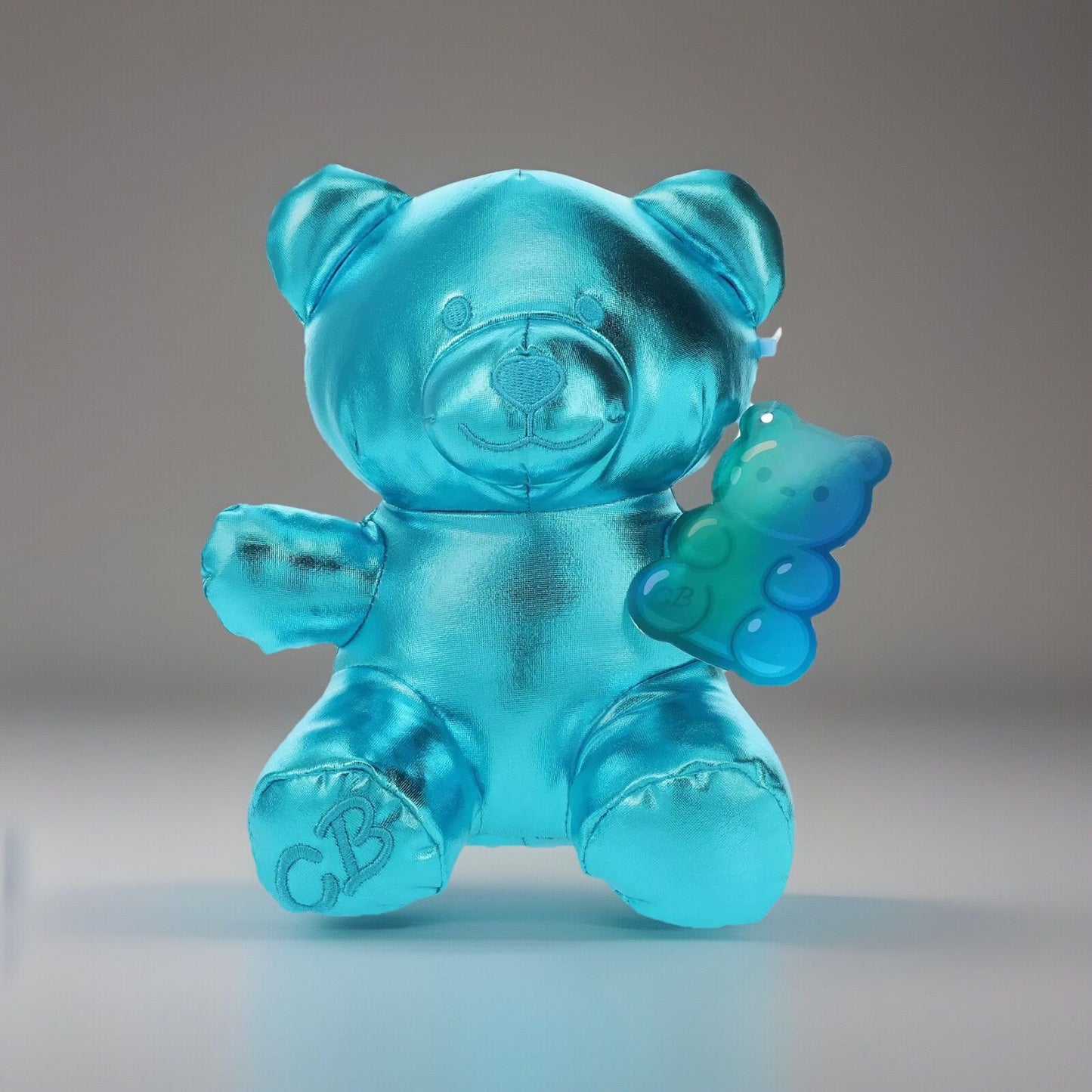 🔥Candy Bears Valentines Day Metallic Plush 8" Stuffed Animal Blue BNWT🔥