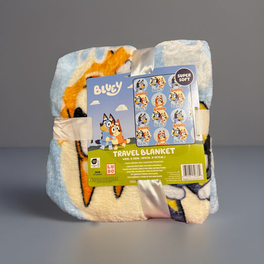 🔥Bluey & Bingo Silk Touch Throw Blanket 40in x 50in BNWT🔥