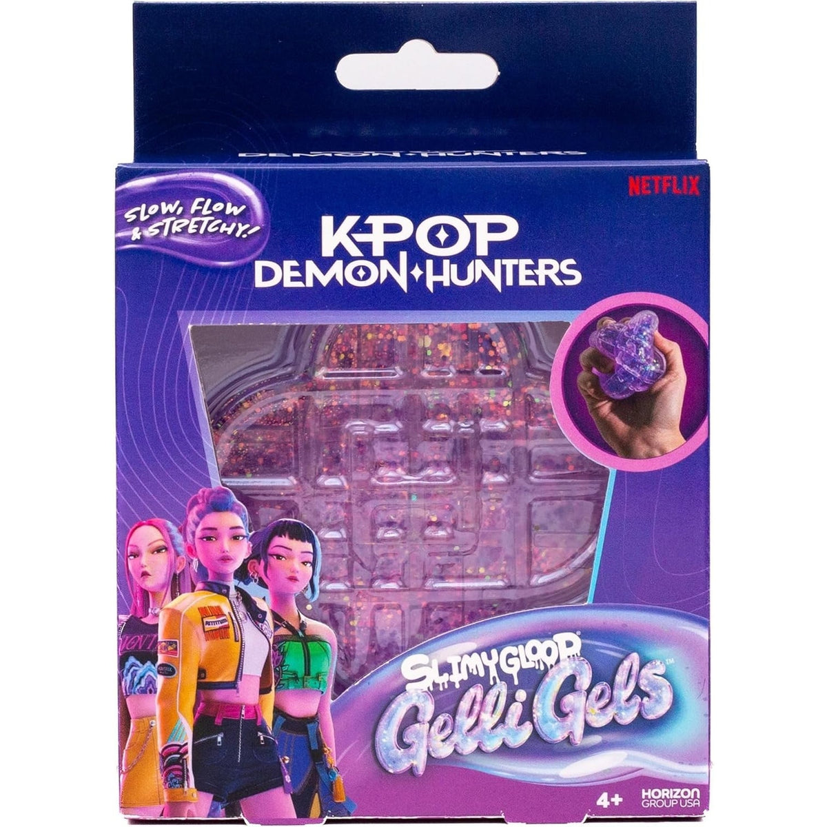 🔥KPop Demon Hunters SlimyGloop Gelli Gels Huntr /X Squeeze Toy BNWT🔥