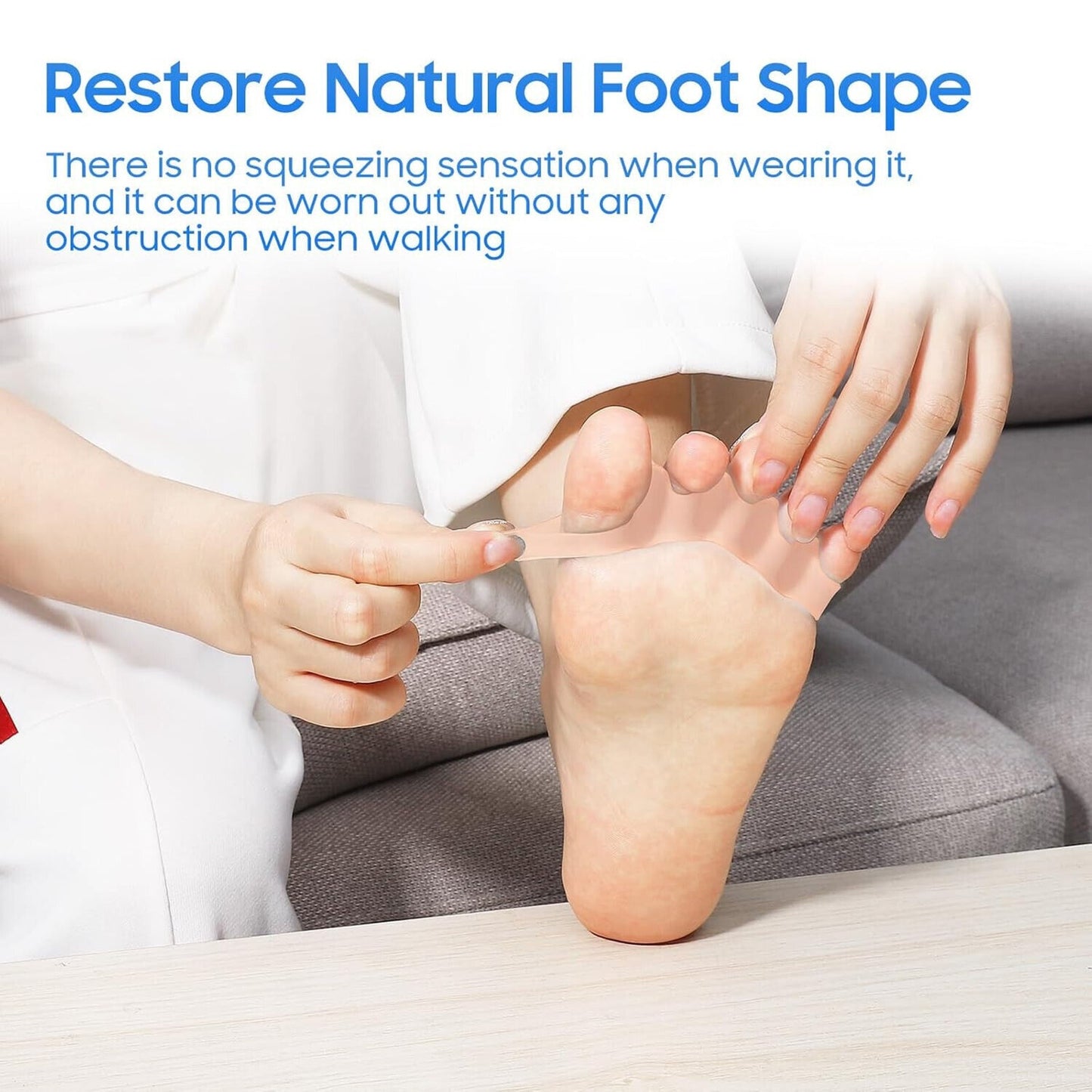 🔥2PCS Toe Separators for Women/Men Foot Health and Pain Relief BNWT🔥