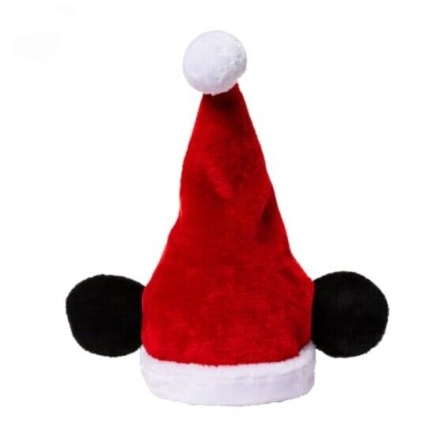 🔥Disney Santa Hat Mickey Mouse Ears Holiday Cap Red Christmas BNWT🔥