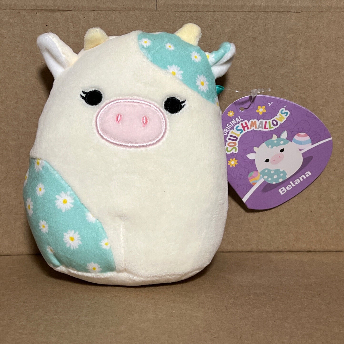 🔥Squishmallow Easter 2021 Belena The Blue Cow 5” In Hand Super Cute HTF BNWT🔥