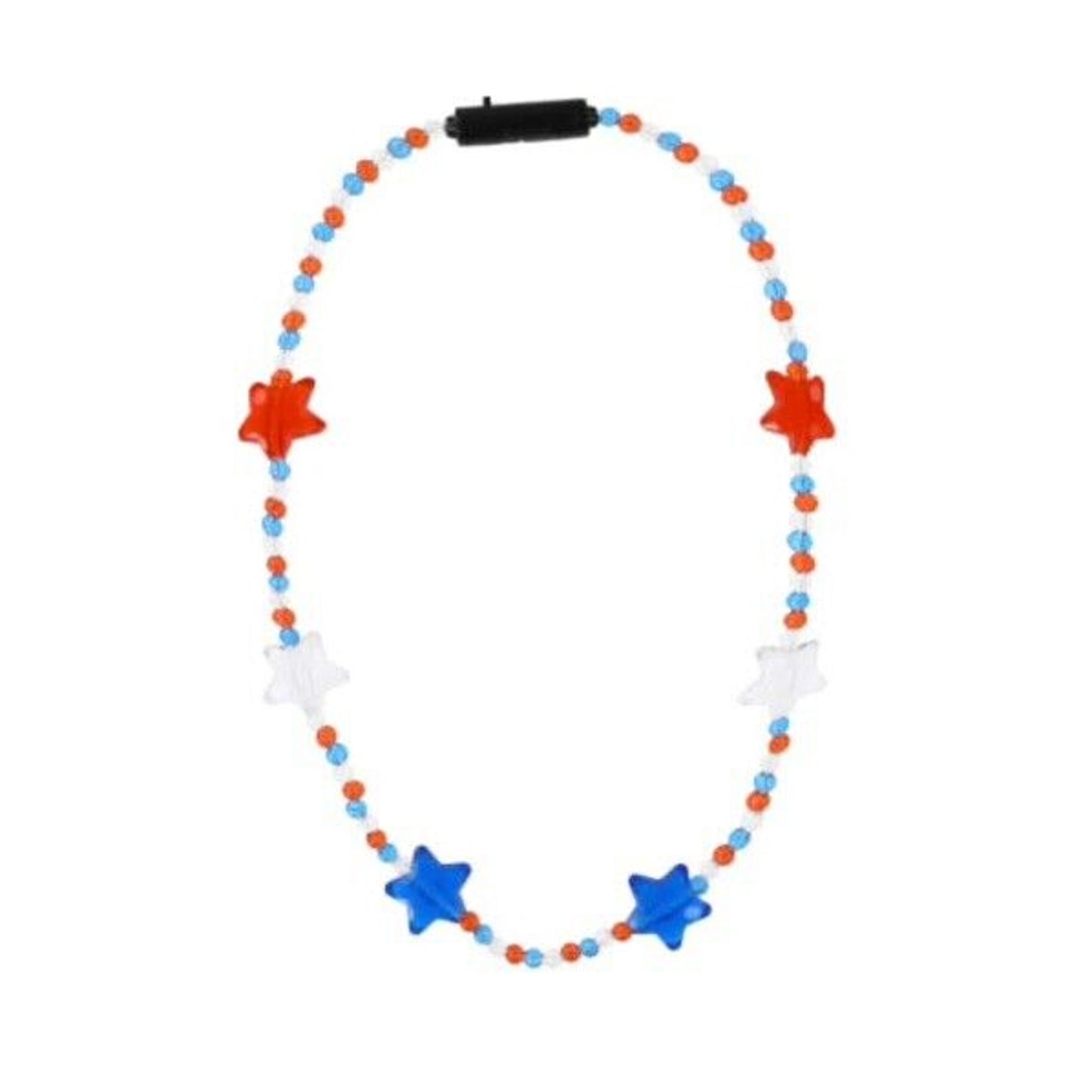 🔥2-Pack Of Patriotic 4th Of July Party Light-Up Star Necklace 16” BNWT🔥