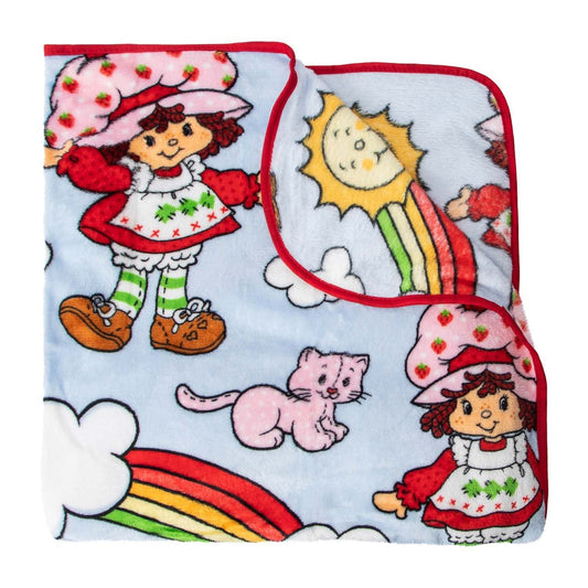 🔥Strawberry Shortcake 40 x 50 Inch Silk Touch Throw Travel Blanket BNWT🔥