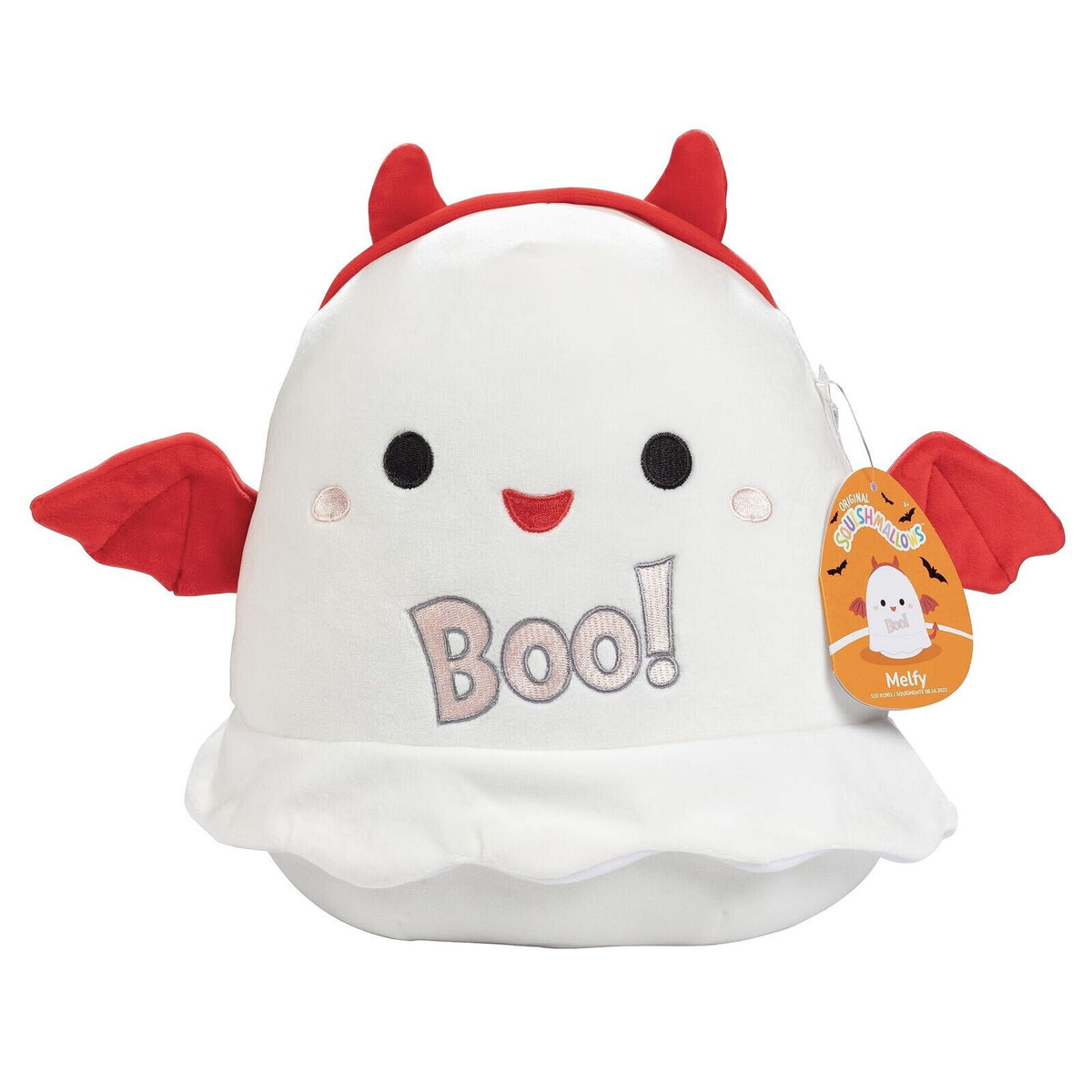 🔥Squishmallow 5" Melfy Ghost Devil Soft White Halloween Boo Plush BNWT🔥