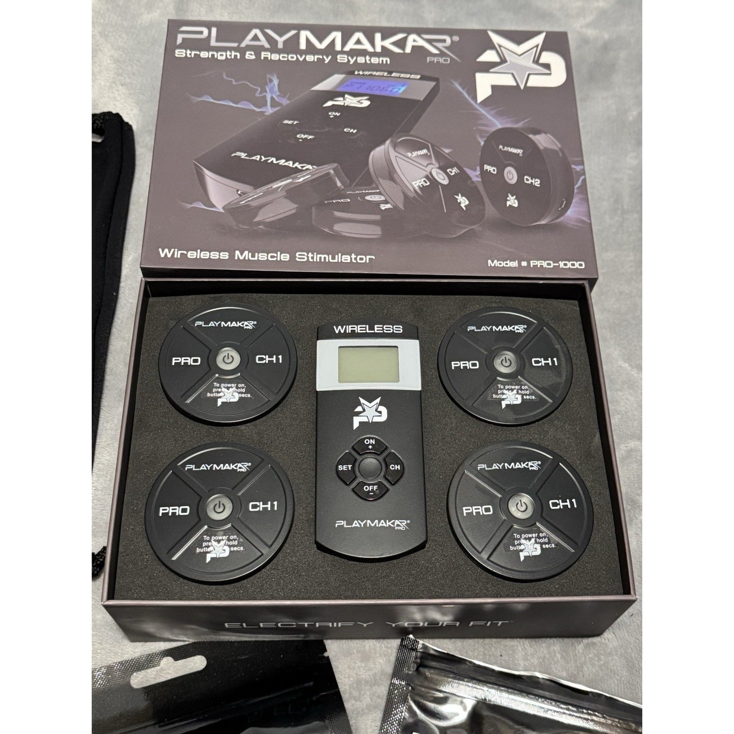 🔥PlayMakar PRO Electrical Muscle Stimulator with 14 Programs + Case + Xtras🔥