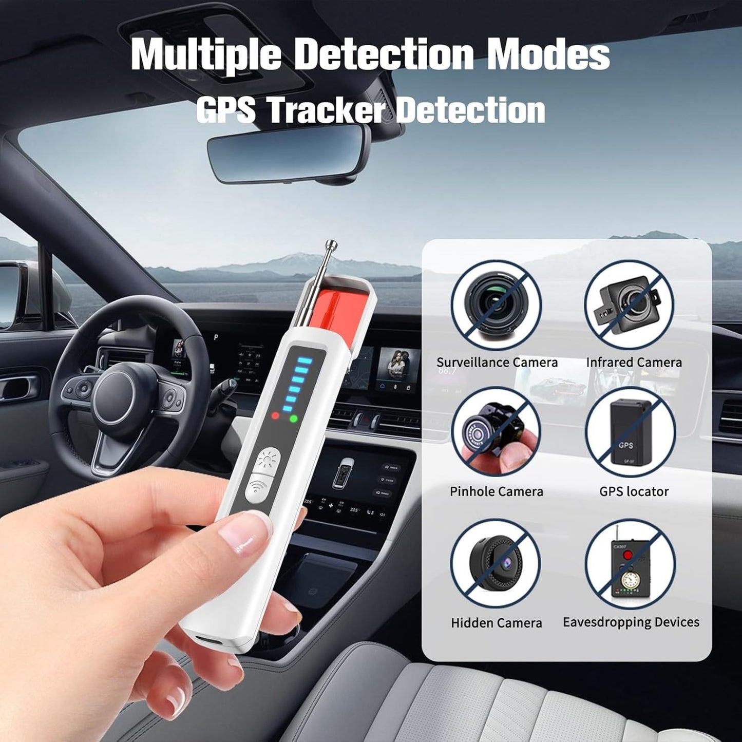 🔥Hidden Camera Detector Anti Spy GPS Tracker Detector Portable BNWT🔥