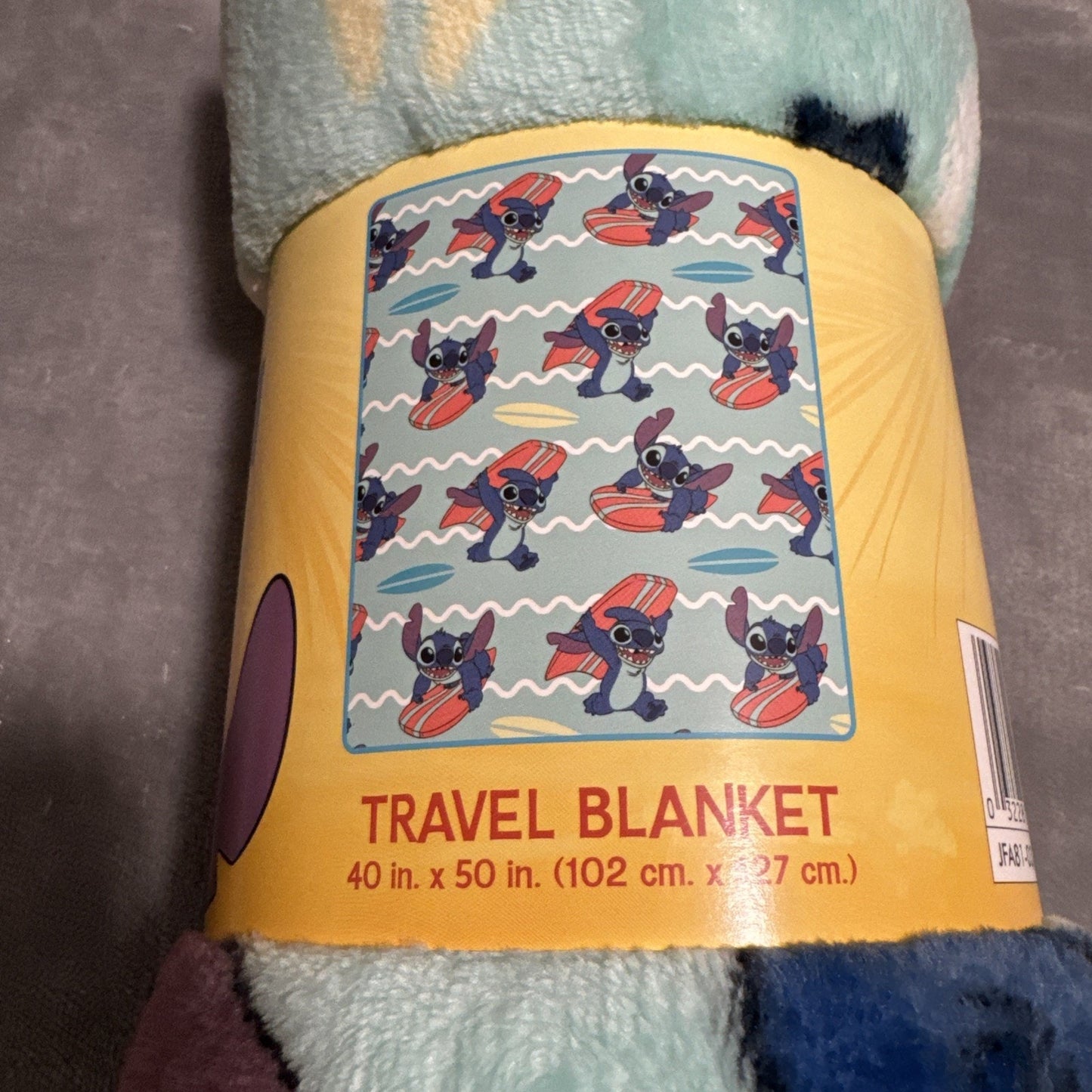 🔥Disney Stitch Surfboard 40 x 50 Inch Silk Touch Throw Blanket BNWT🔥