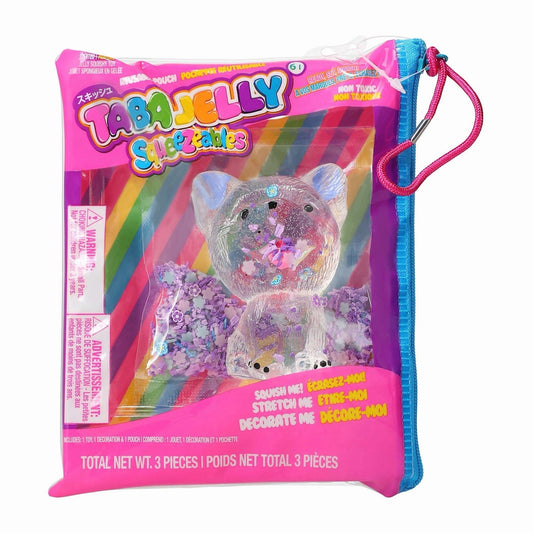 🔥Taba Jelly Squeezeables Squishi Squeeze Toy CLEAR PUPPY BNWT🔥