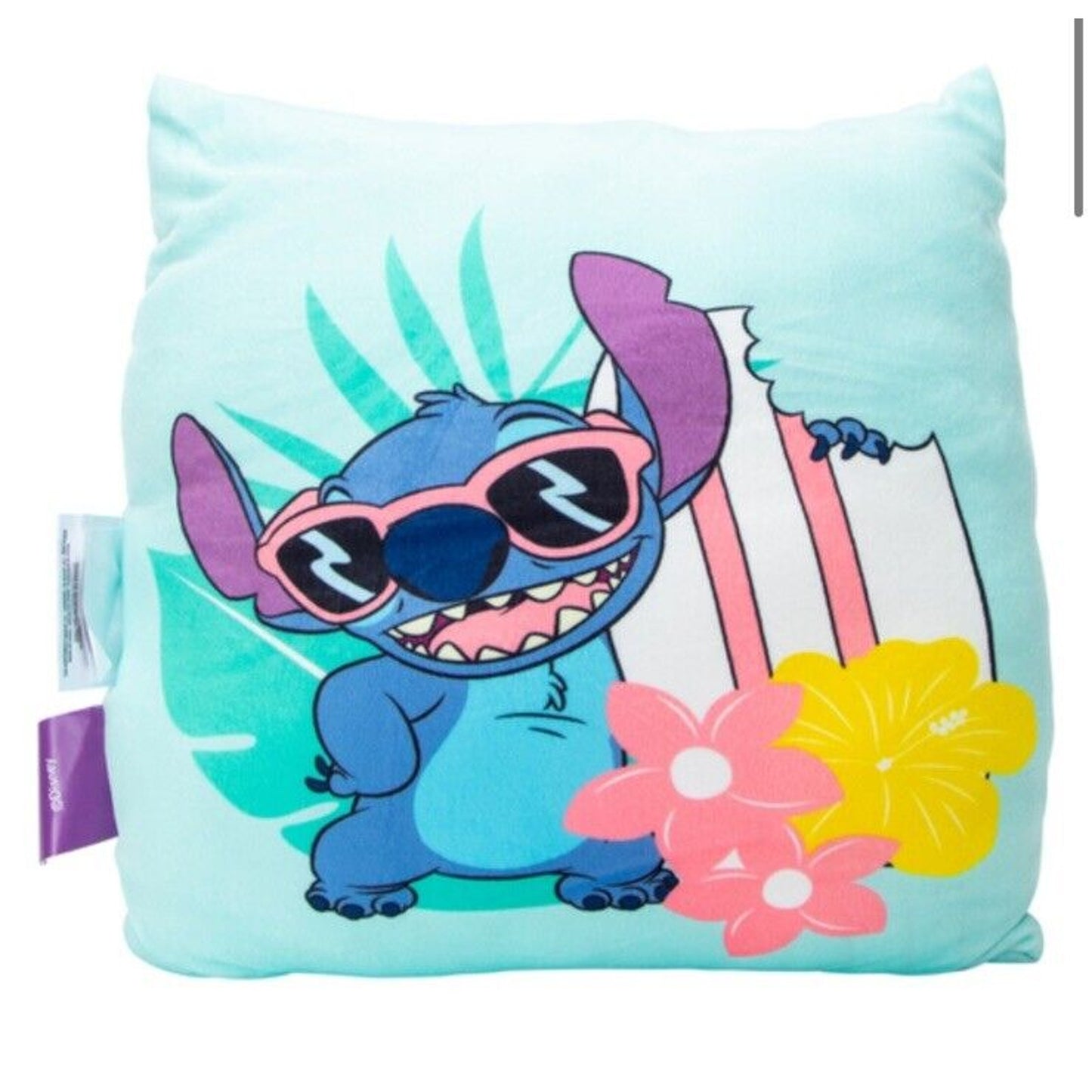 🔥Disney Stitch Travel Cloud Throw Pillow 13in BNWT🔥