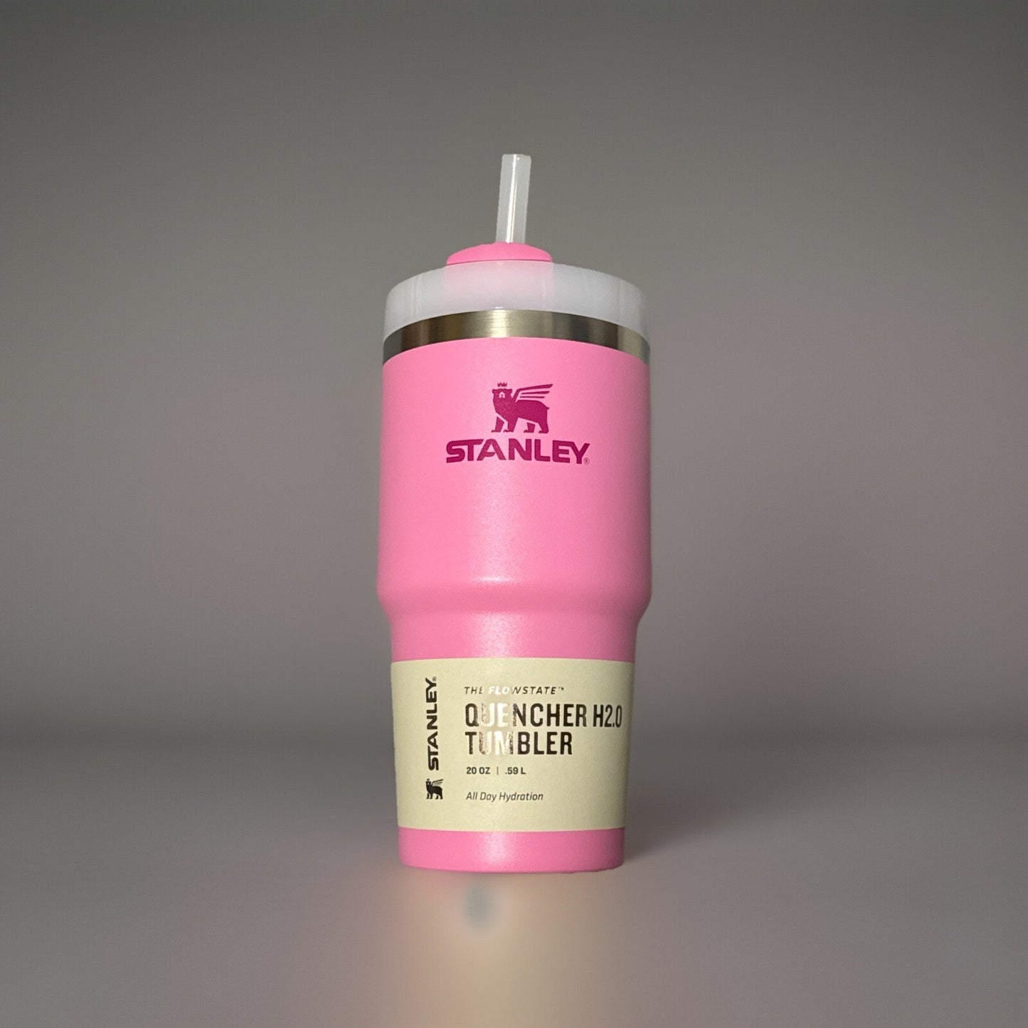 🔥Stanley 20oz Peony Pink Tumbler Stainless Steel H2.0 FlowState Quencher🔥