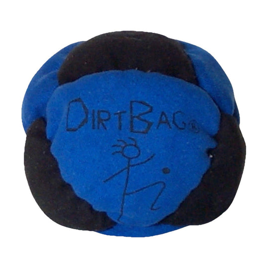 🔥World Footbag Classic DirtBag Footbag Hacky Sack BLACK/BLUE BNWT🔥