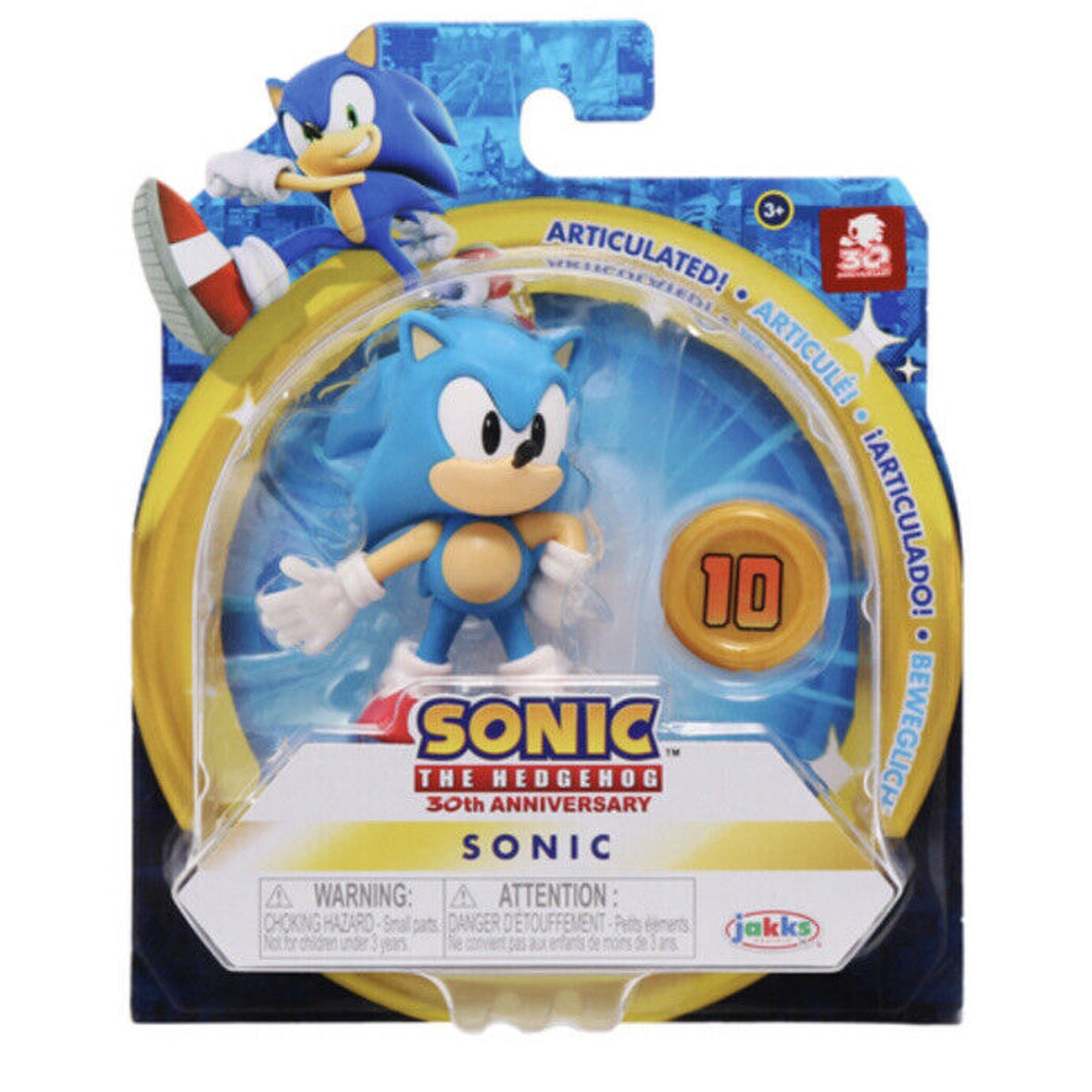 🔥New Sonic The Hedgehog Action Figure with accessory 5in Sonic BNIB🔥