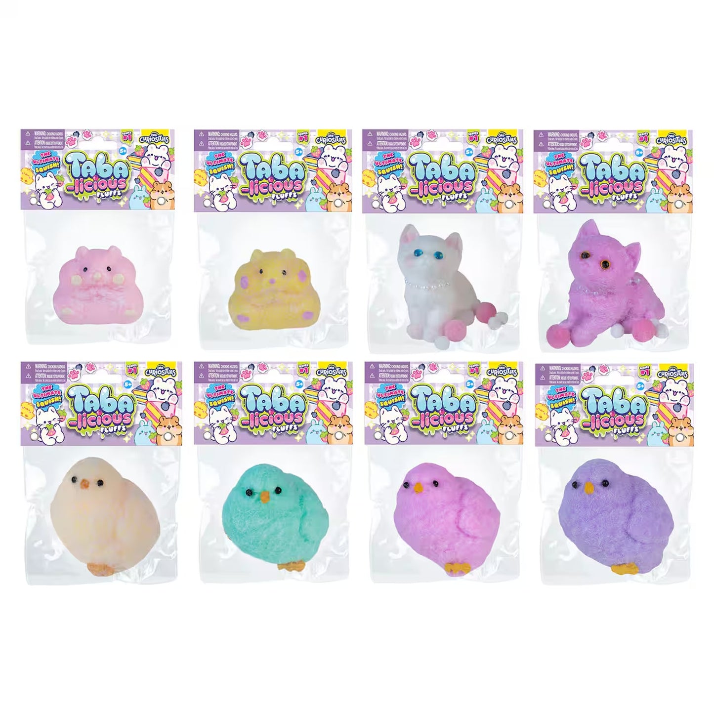 🔥Taba-licious Fluffs CHICK Orb Curiosities Squeeze Squishy Toy Pink BNWT🔥