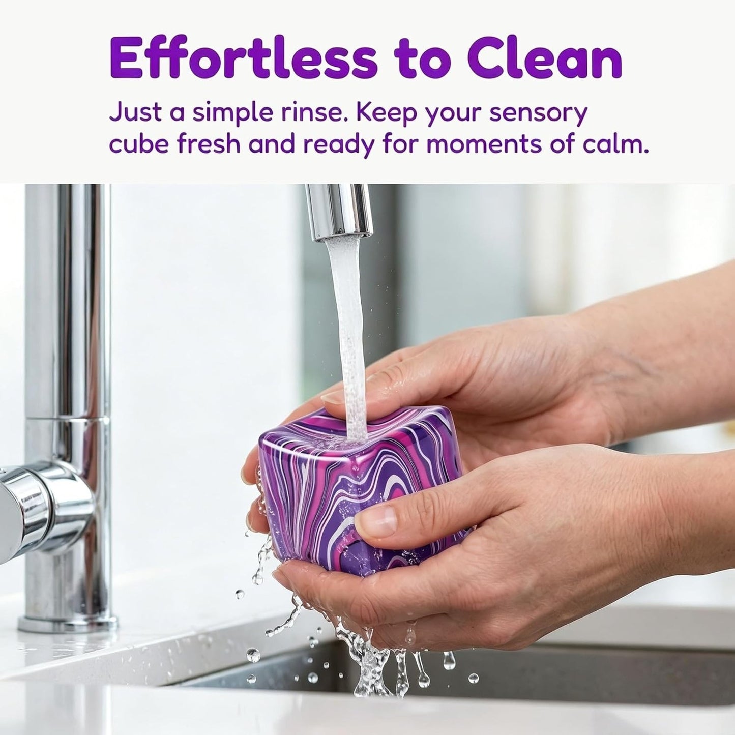 🔥Squishy Stress Squeeze Cube for Adults Fidget Toy Multicolor BNWT🔥