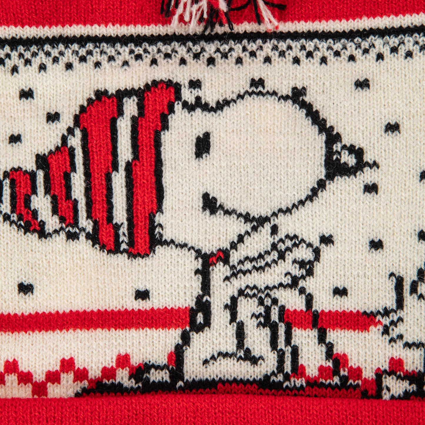 🔥Peanuts SNOOPY Christmas Holiday Pom Beanie BNWT🔥