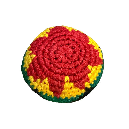 🔥World Footbag Boota Bag Crochet Hacky RED Star BNWT🔥