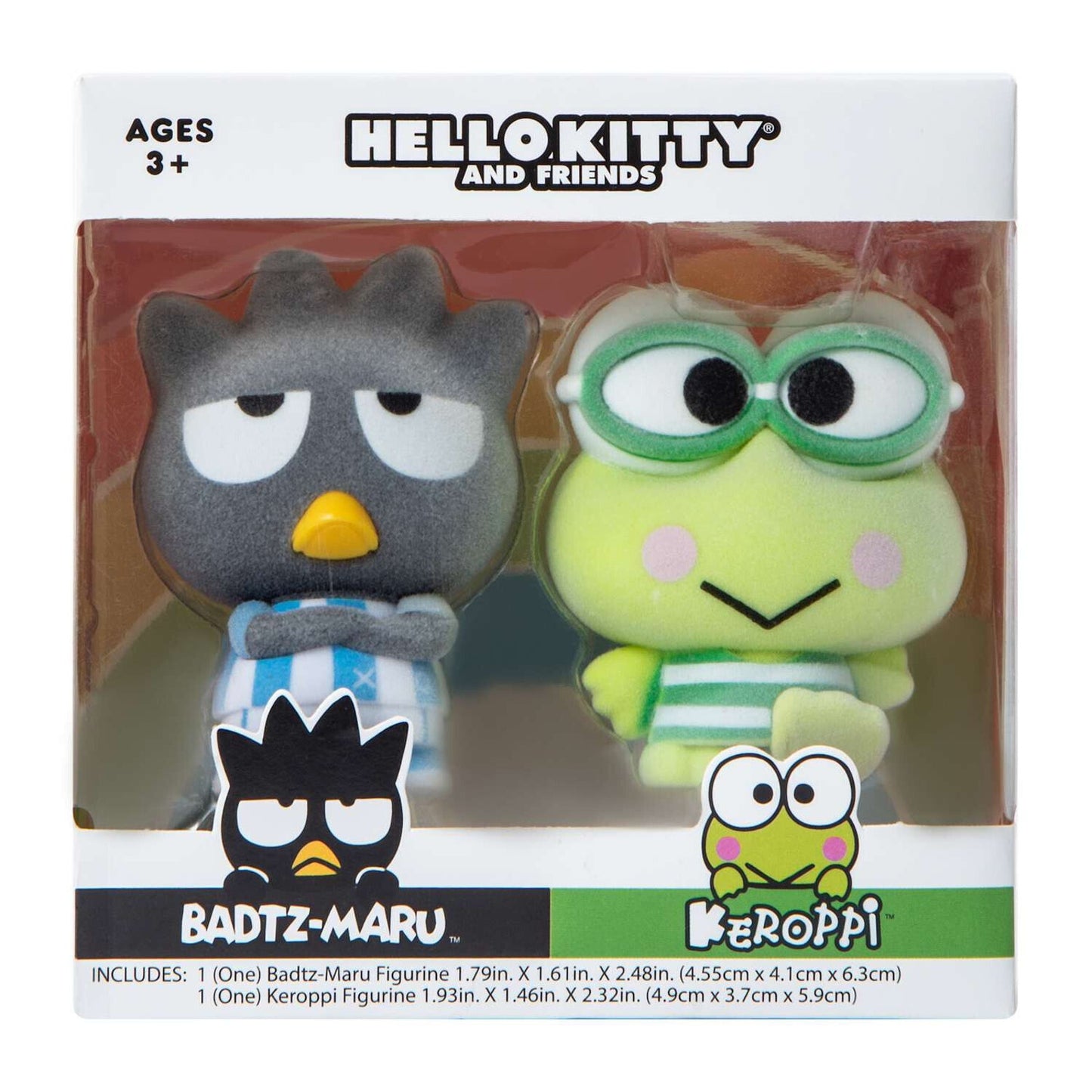 🔥Hello Kitty & Friends Figures 2pk Badtz-Maru & Keroppi Sanrio BNWT🔥