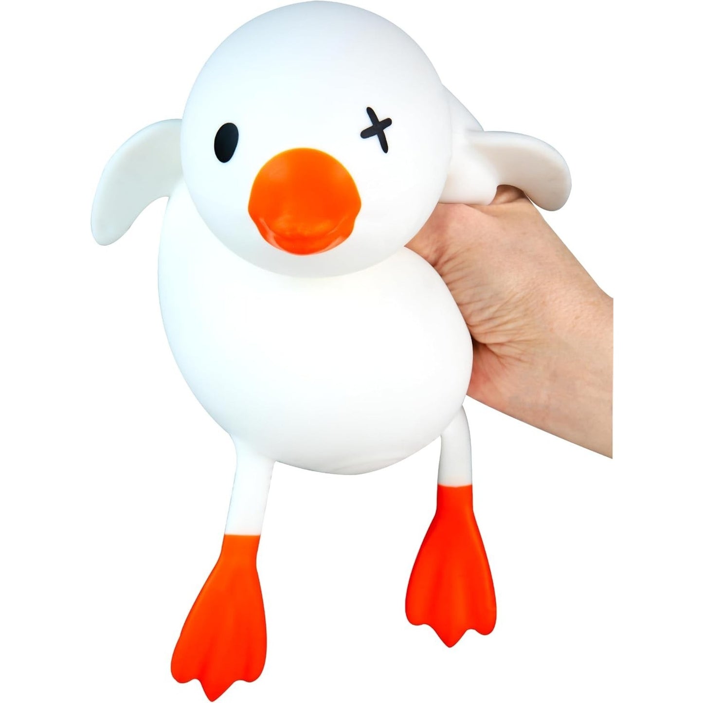 🔥ORB Jumbo Squishy Easy Squeezy White GOOSE/DUCK Viral Jumbo Squishy Toy NWT🔥