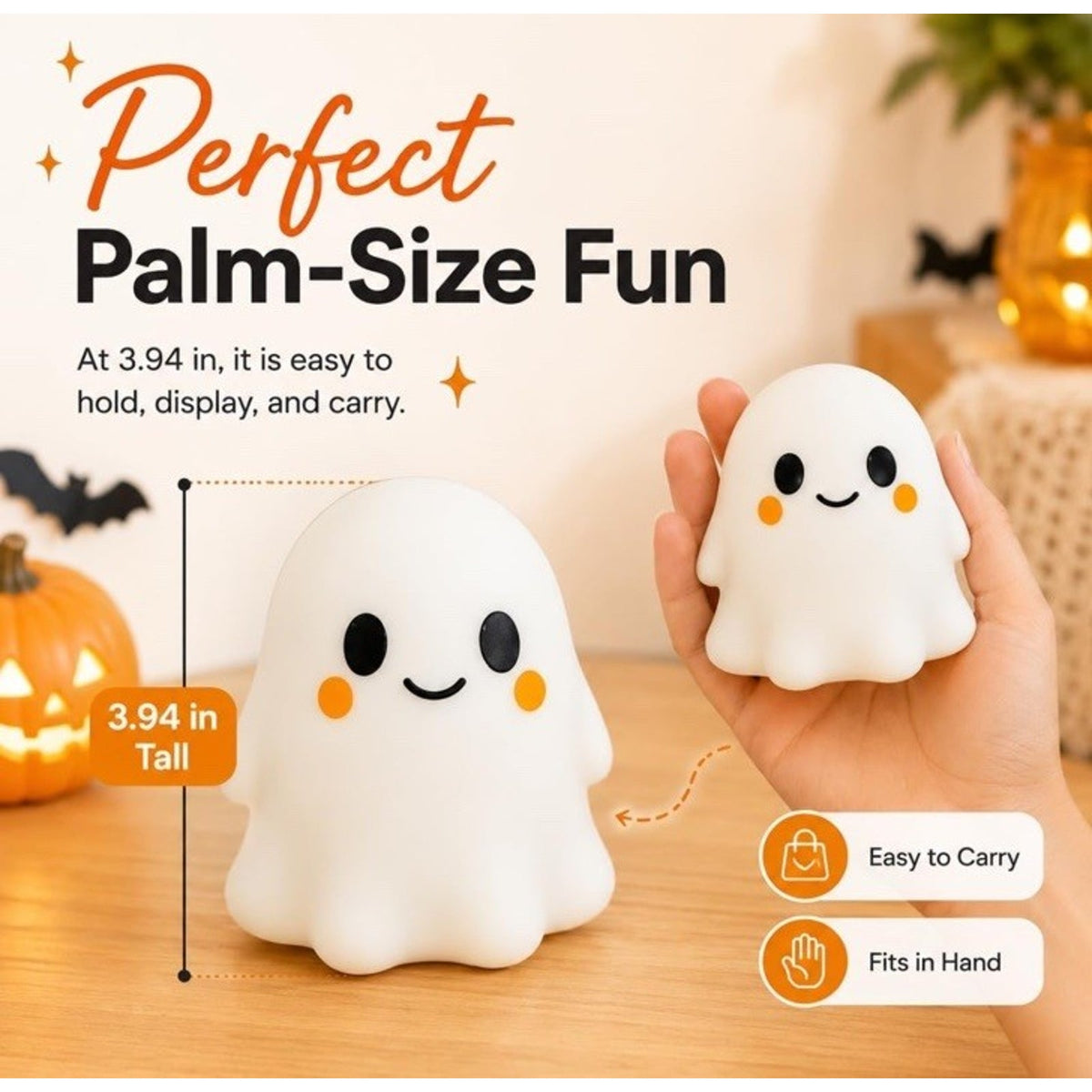🔥Ghost Squishy White Ghost Squeeze Toy BNWT🔥
