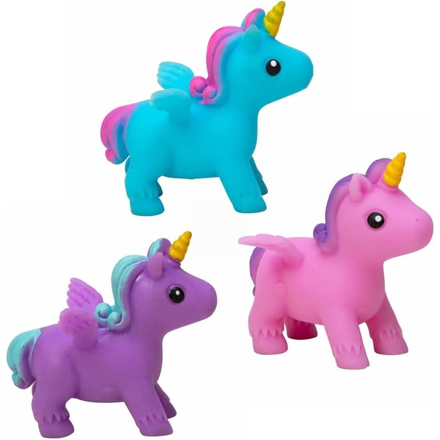 🔥Schylling Itsy Bitsy Unicorn Pocket-Size Squishy Foam Squeeze Toy Purple BNWT
