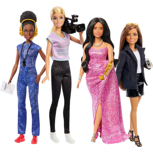 🔥Barbie Careers Set of 4 Dolls Accessories Women in Film Studio Executive HRG54