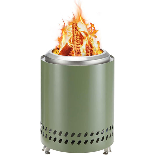 🔥OLIXIS 7" Solo Stove Small Wood Burning or Pellet Stove Tabletop Fire Pit🔥