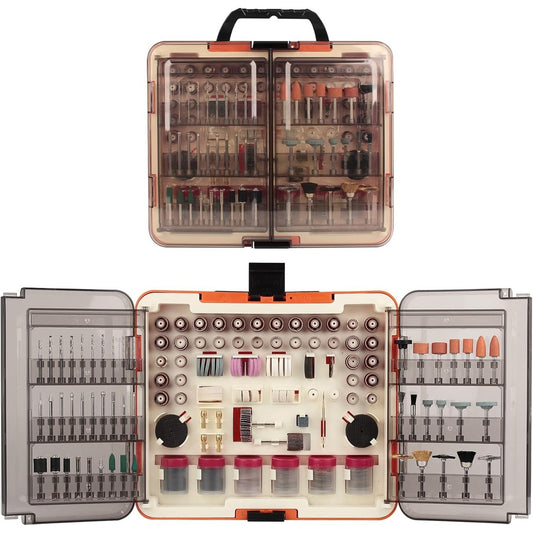 🔥508-Piece Rotary Tool Accessory Kit (1/8in) w/t Organizer BNWT🔥