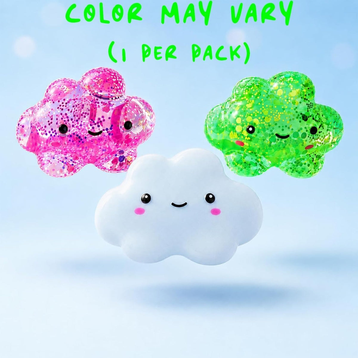 🔥Premium Cloud Stress BallOdor-Free Slow Rise Crystal Green BNWT🔥