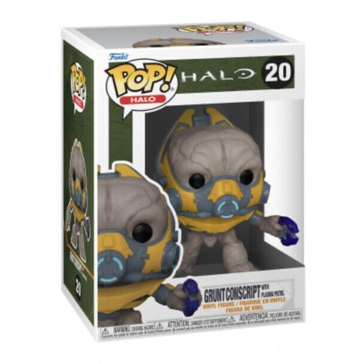 🔥Funko Pop! Halo: Grunt Conscript with Plasma Pistol #20 BNWT🔥