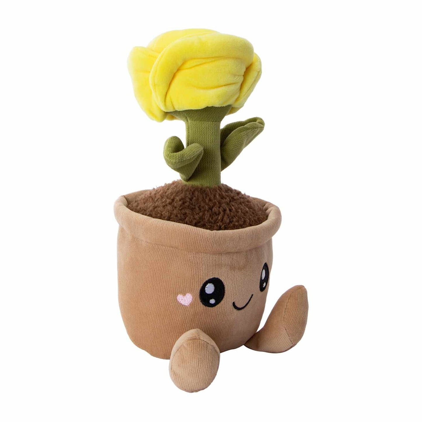 🔥Smoochy Pals Plant Plush YELLOW 10in For Valentine's/Mother's Day 2025 BNWT🔥