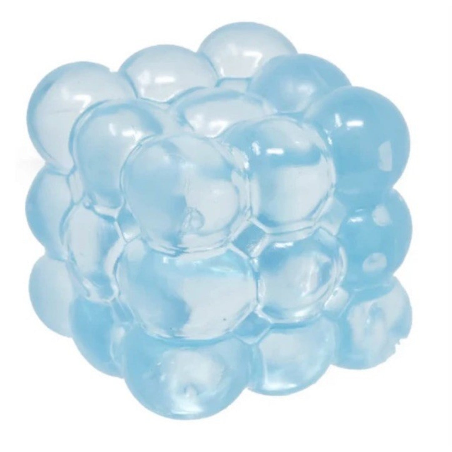 🔥 Cubee 2.5" Embossed Cube Sugar Squish Slow Rise Sensory Toy BLUE BNWT🔥