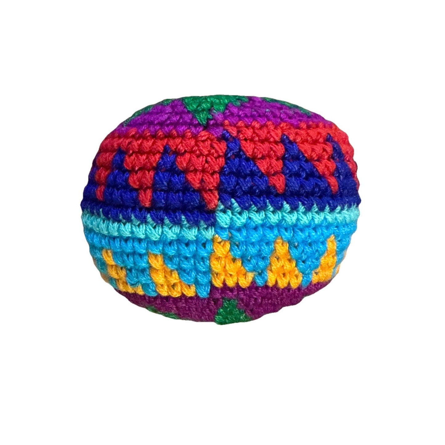 🔥World Footbag Boota Bag Crochet Hacky GREEN Star BNWT🔥