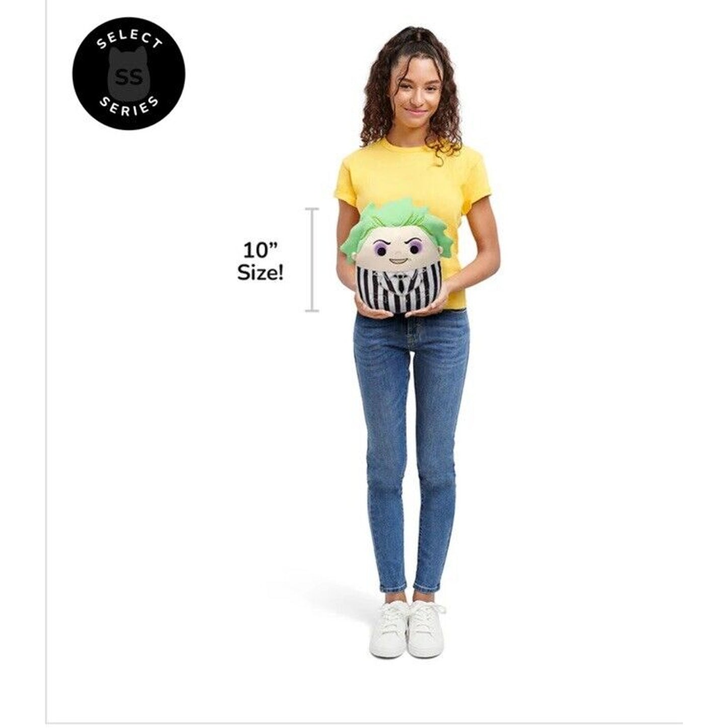 🔥Squishmallows Beetlejuice 10” & 4” Baby Beetlejuice Plush Select Series Set 2