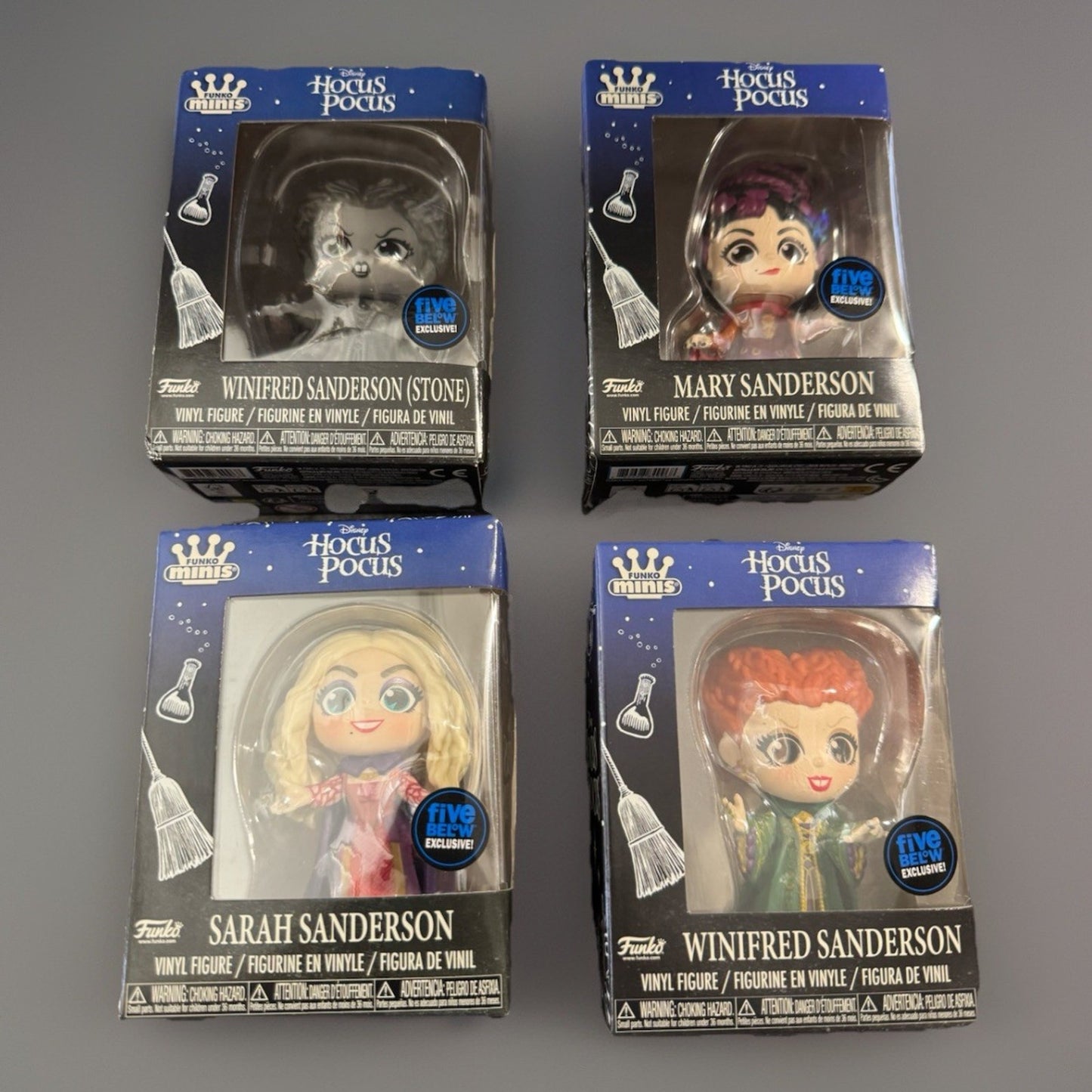 🔥Funko Minis HOCUS POCUS Complete Set Of 4 Vinyl Figures BNWT🔥