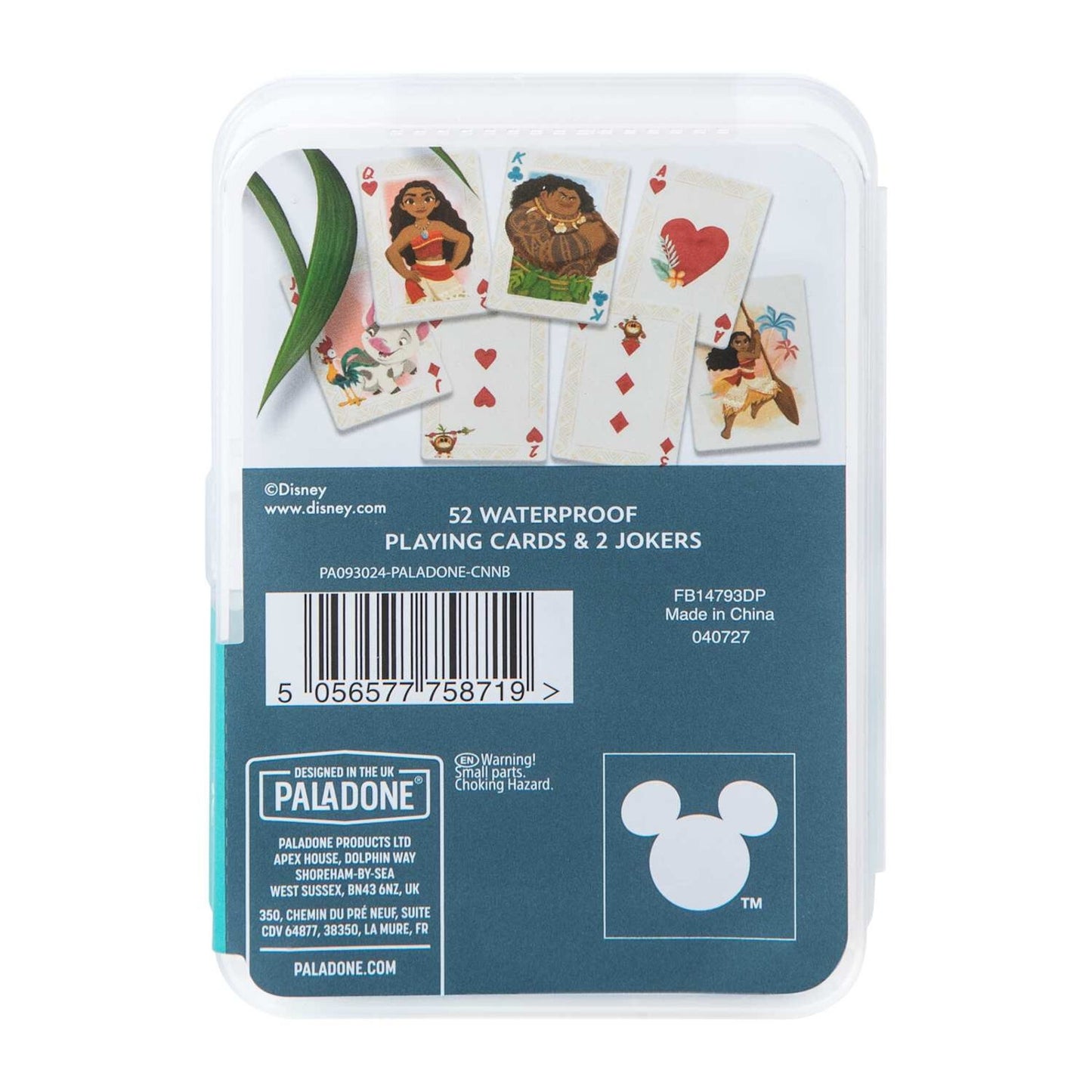 🔥Disney Moana Waterproof Playing Cards BNWT🔥