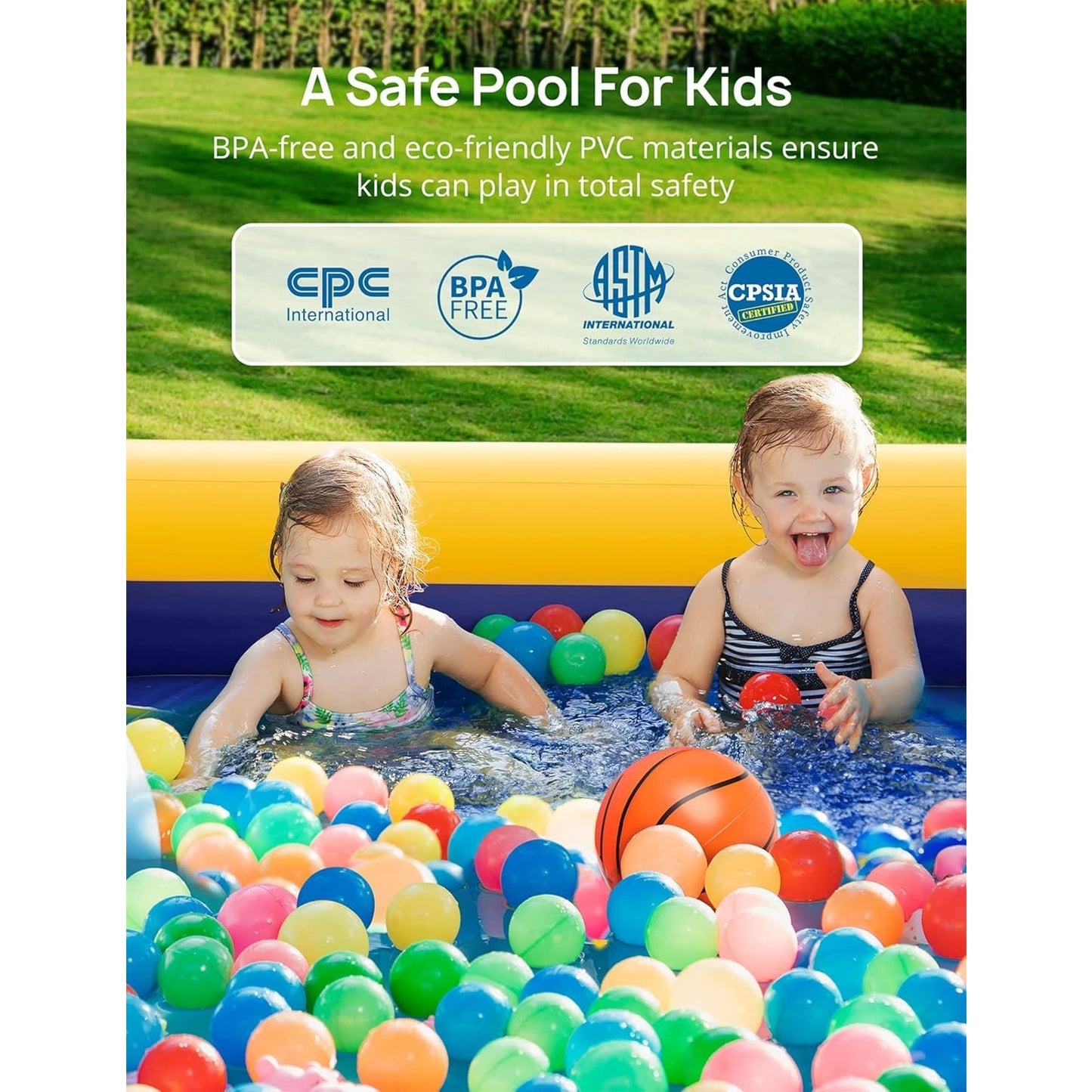 🔥Kiddie PooL Evajoy Inflatable Kids Pool Summer Water Party Inflatable Pool🔥