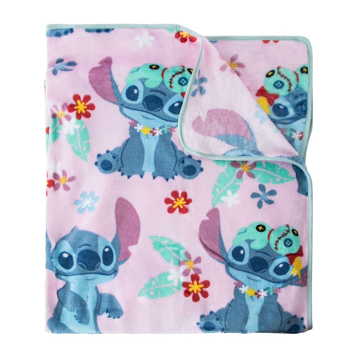 🔥Disney Scrump Silk Touch Throw Blanket Lilo and Stitch Blanket 40” x 50” NWT🔥