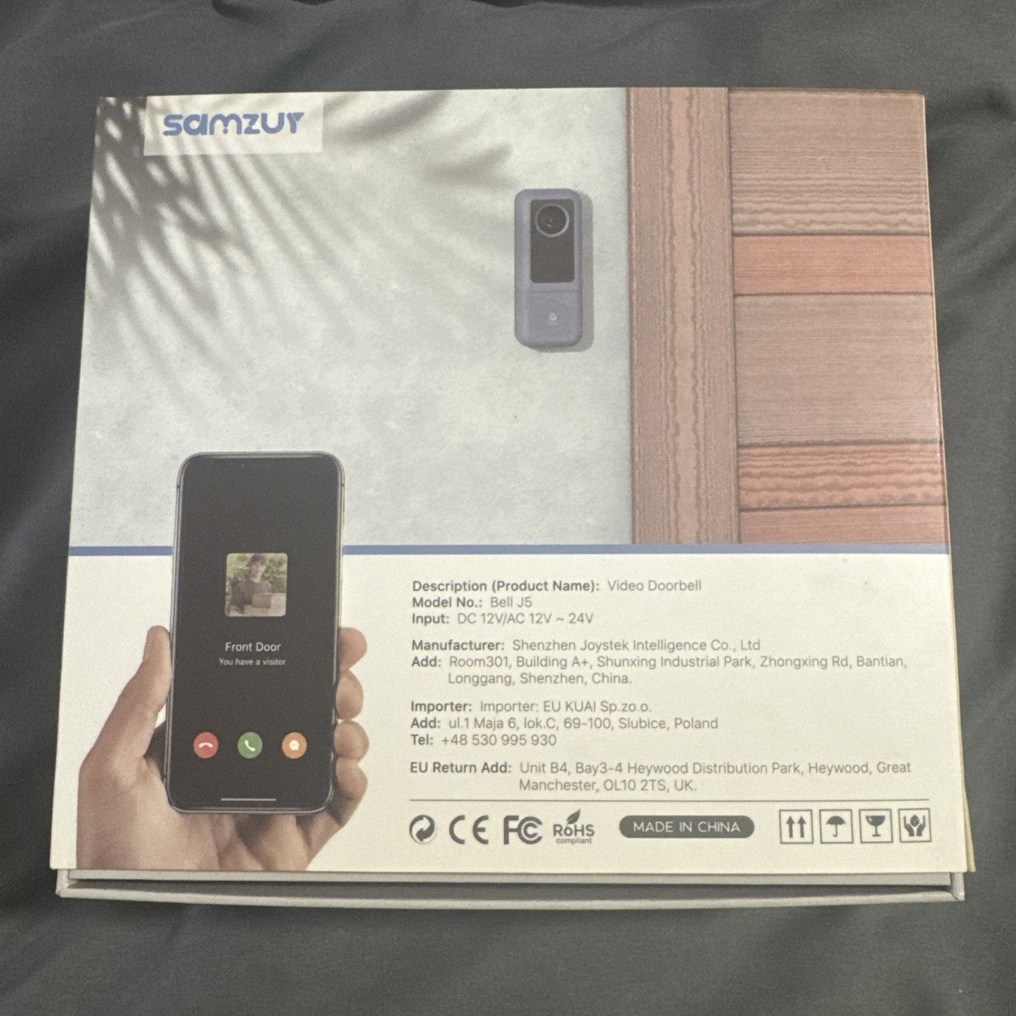 🔥Samzut Smart Home Video Doorbell2K Quad HD BNWT🔥
