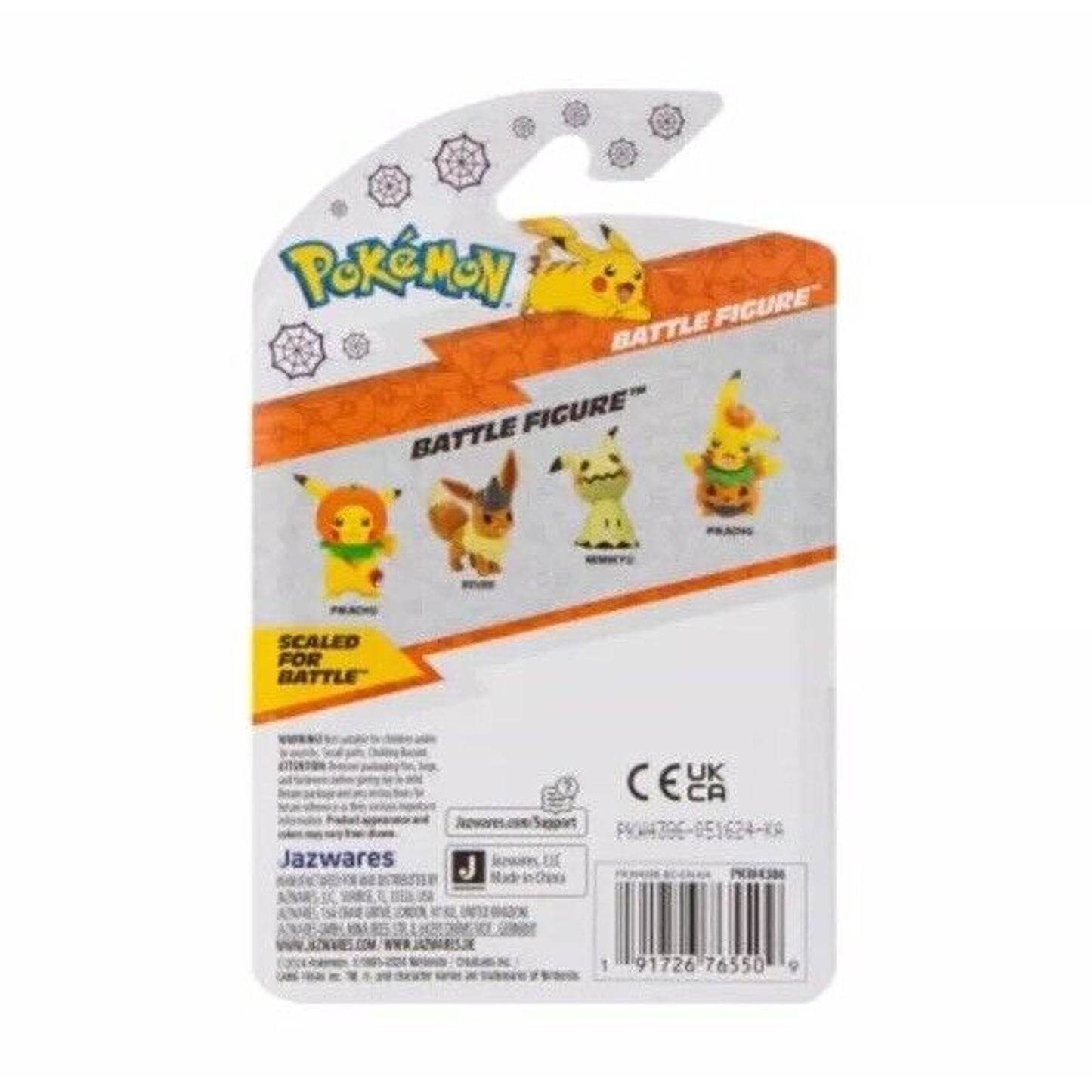 🔥Pokemon Battle Ready Pikachu Figure Halloween Pumpkin Hat BNIB🔥