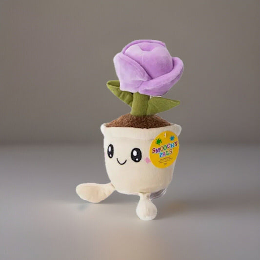 🔥Smoochy Pals Plant Plush PURPLE 10in For Valentine's/Mother's Day 2025 BNWT🔥