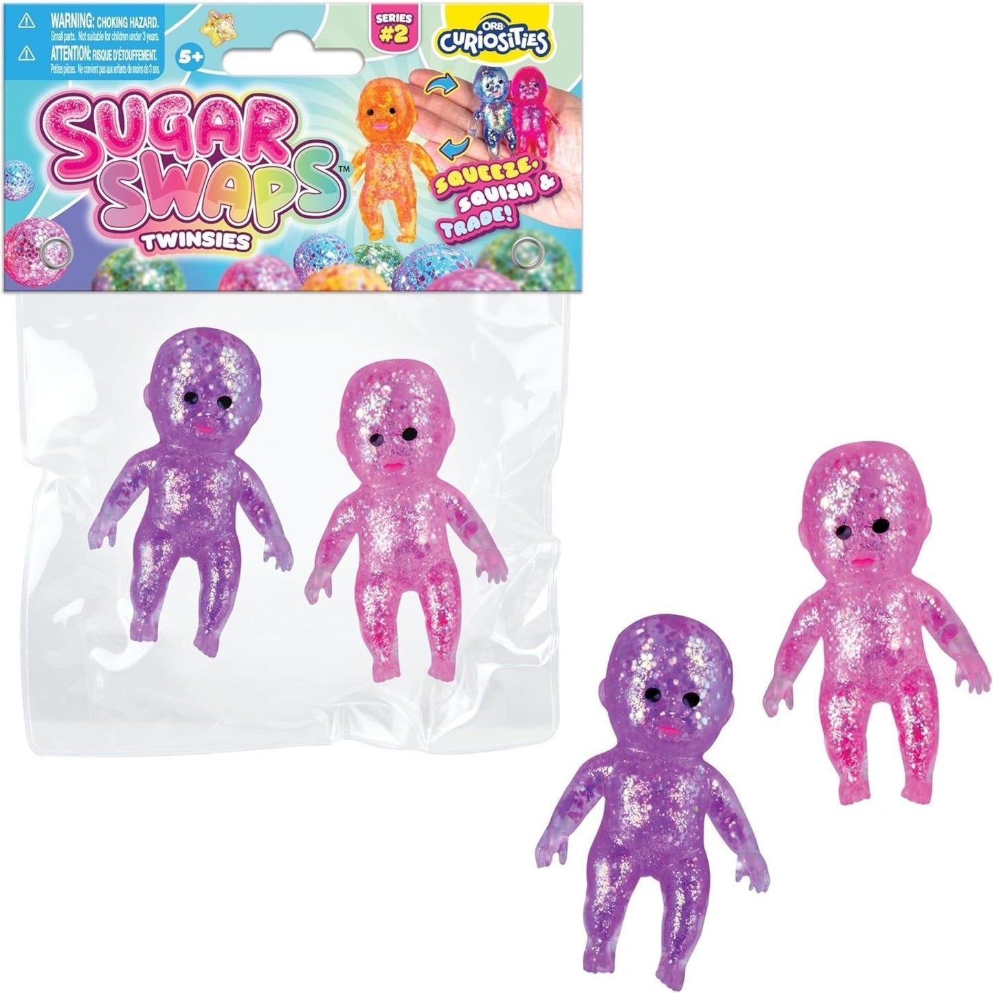 🔥ORB Curiosities Twinsie Babies Sugar Swaps Viral Squishy Stretchy BNWT🔥