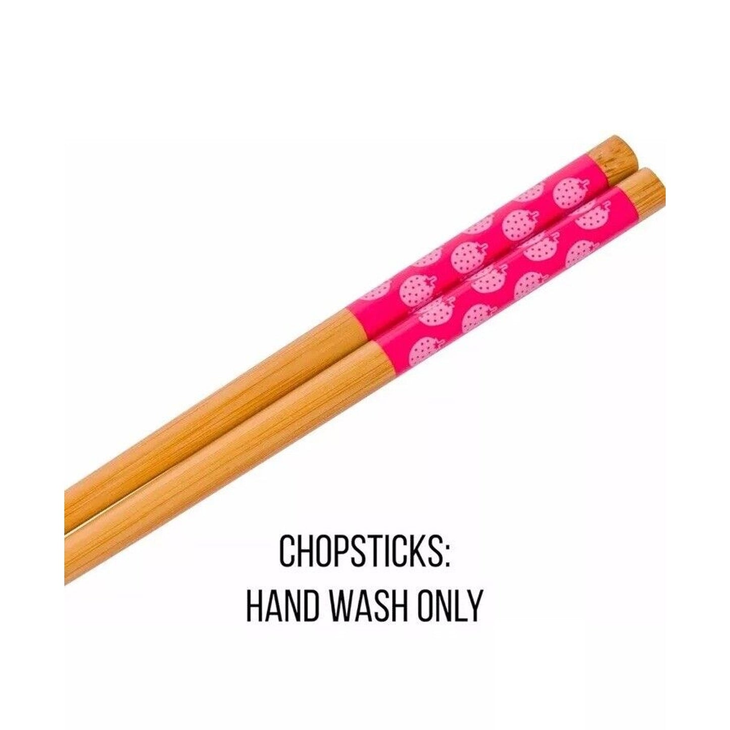 🔥Silver Buffalo Hello Kitty Strawberry Milk Ceramic Ramen Bowl with Chopsticks