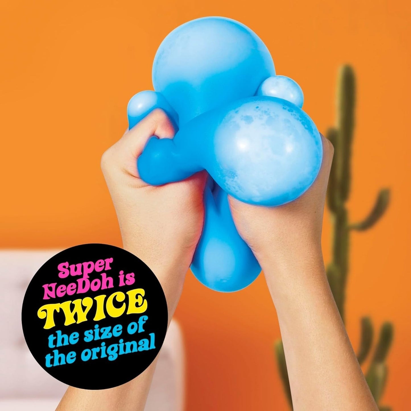 🔥NeeDoh Nee Doh The Groovy Glob Super 4.5" XL Squishy Stress Ball Green NWT🔥