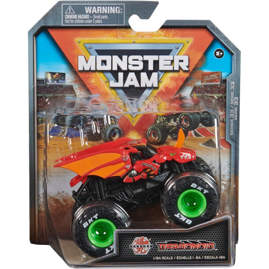 🔥2023 MONSTER JAM - BAKUGAN DRAGONOID - MONSTER TRUCK 1:64 SERIES 33 BNWT🔥