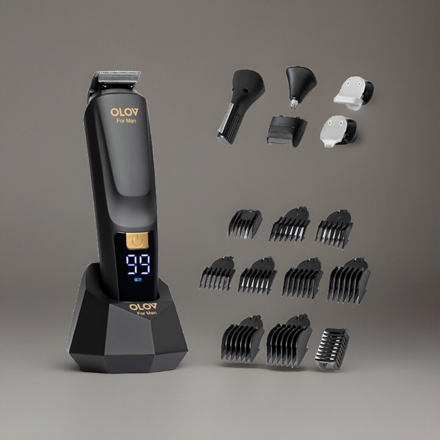 🔥OLOV For Man Beard Trimmer 21 Piece All-in-One Mens Grooming Kit BNWT🔥