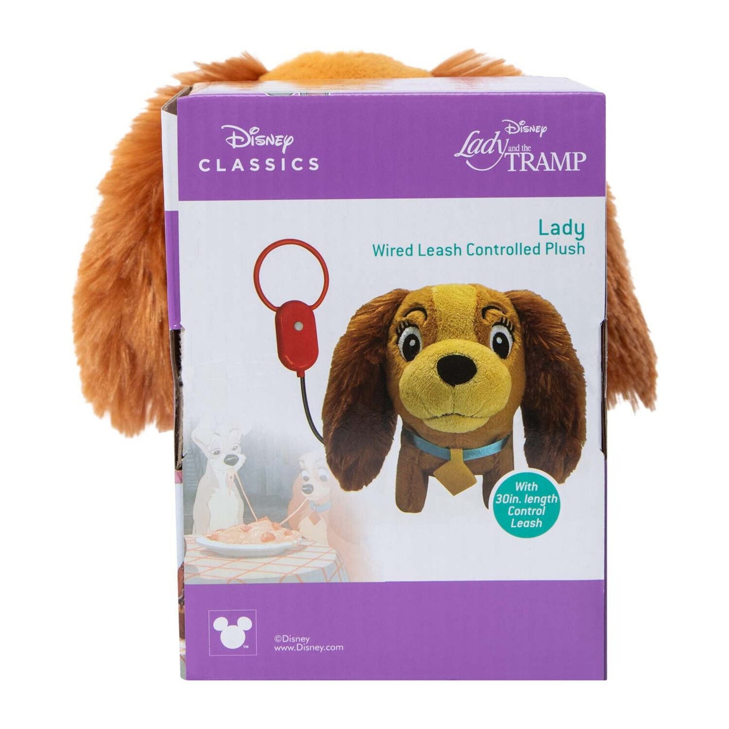 🔥Lady and The Tramp Disney Tramp Wired Leash Controlled Plush BNWT💥