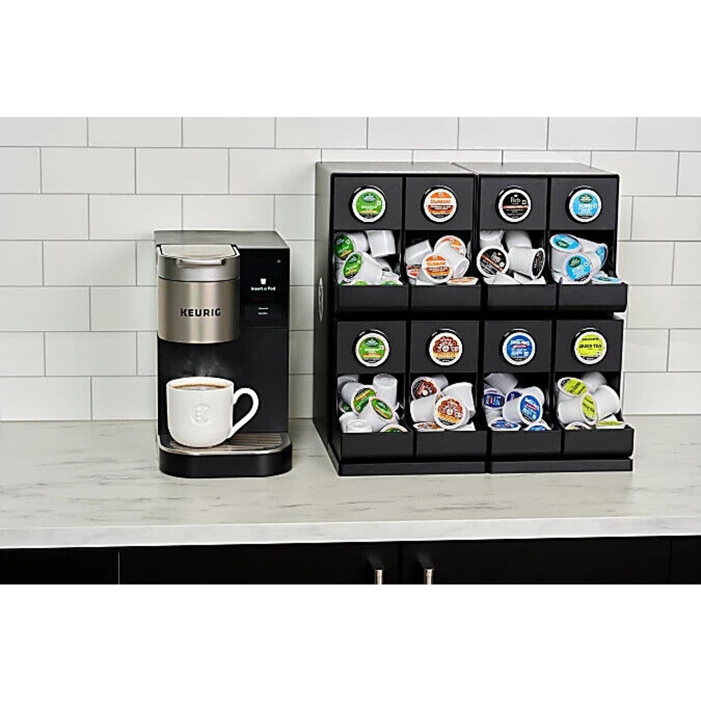 🔥Keurig® 8ct Modular Merchandiser (L) 17.80" x (W) 14.57" x (H) 17.28" Black💥